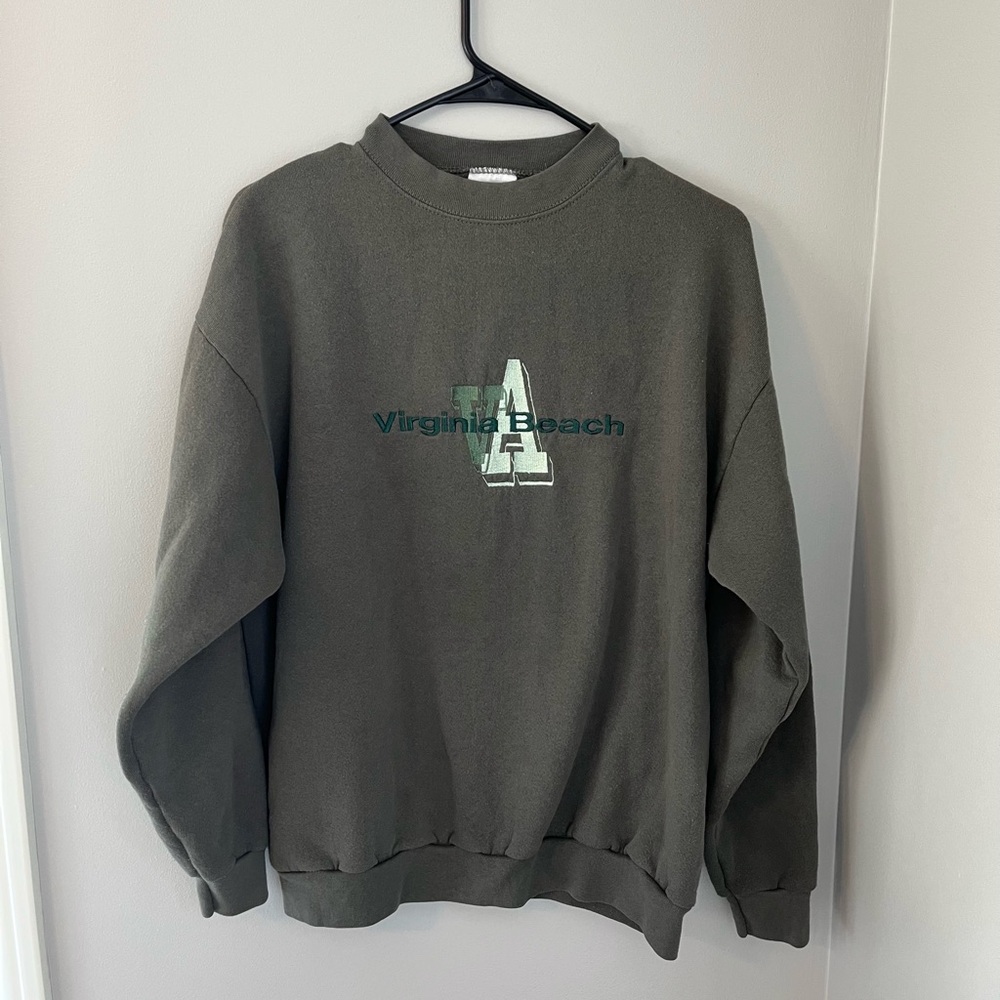 Vintage Virginia Beach Tultex Sweatshirt- Size Large - Picture 1 of 4